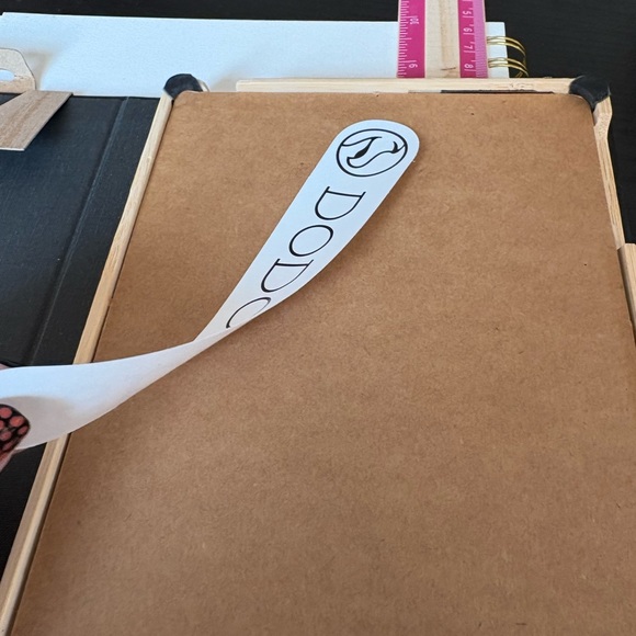 NWT DoDo Black & Wooden Book Style iPad Mini Case with Sticker - Picture 7 of 10